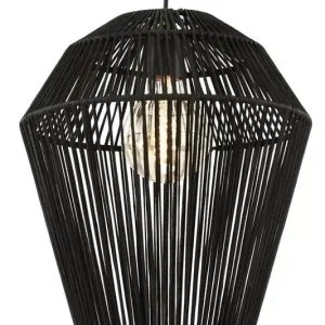 2970512 – Hanglamp Ø30×37 cm DEYA mat zwart Uitverkoop